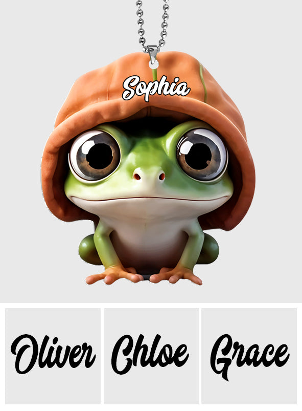 Adorable Frog - Personalized Frog Car Ornament