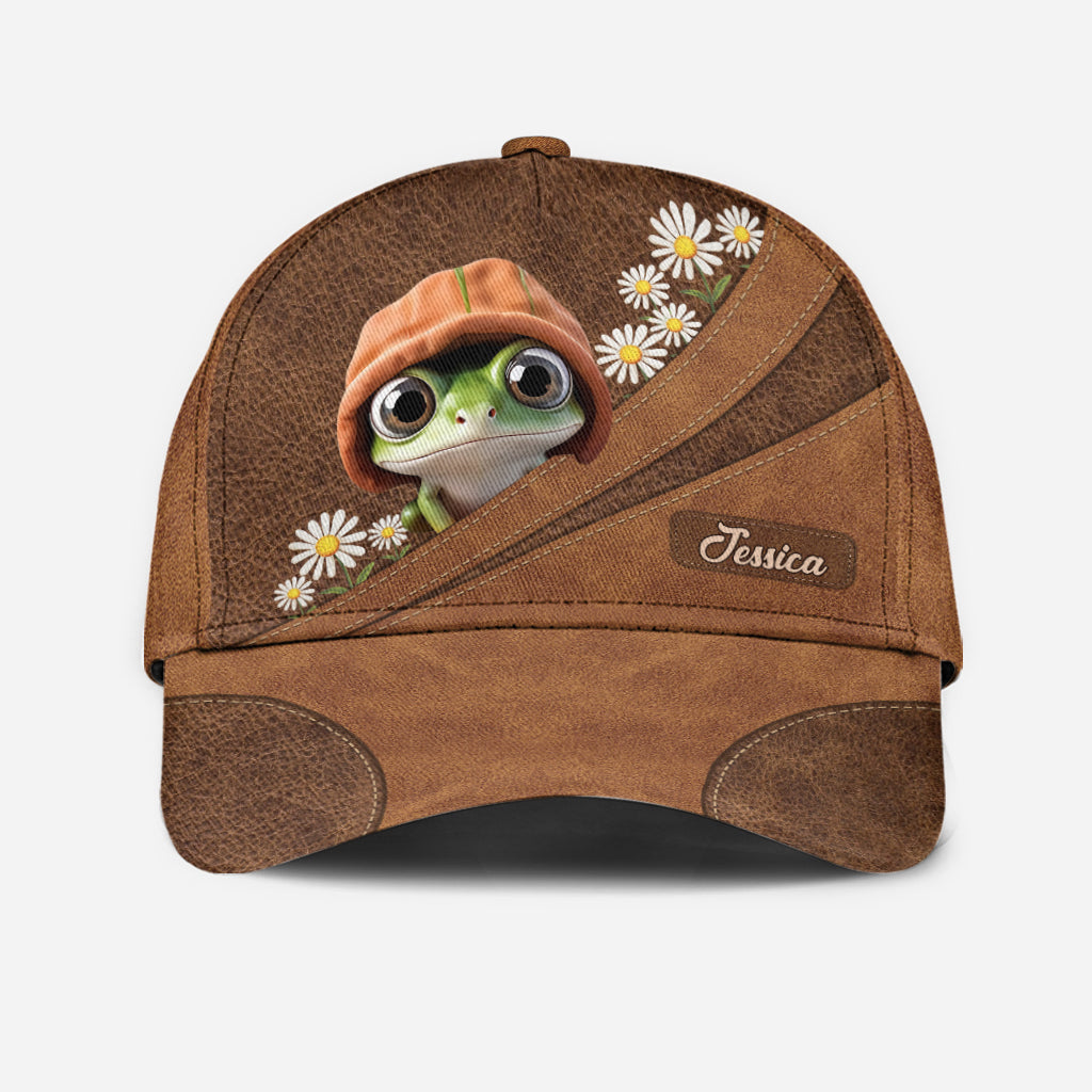 Niedlicher Frosch – Personalisierte Frosch-Klassikkappe