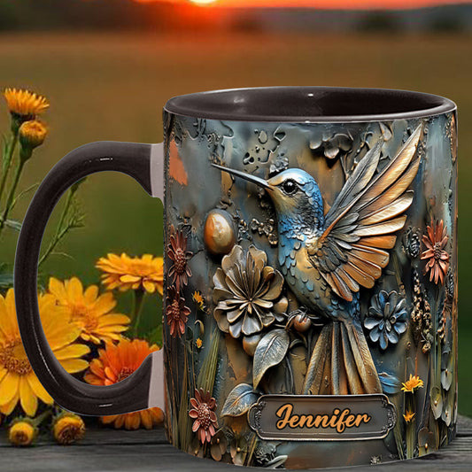 Atemberaubender Kolibri – Personalisierte Tasse mit Kolibri-Motiv