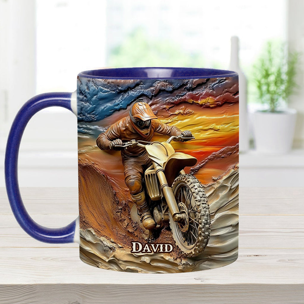 Born To Ride – Personalisierter Dirtbike-Akzentbecher