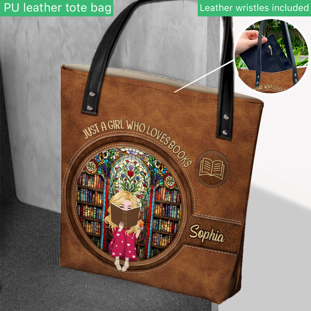 Just A Girl Who Loves Books - Personalized Book Tote Bag