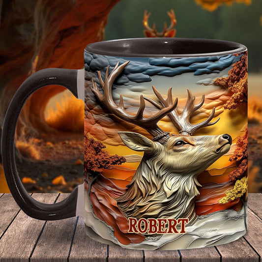Liebe zur Jagd – Personalisierte Tasse mit Jagdmotiv