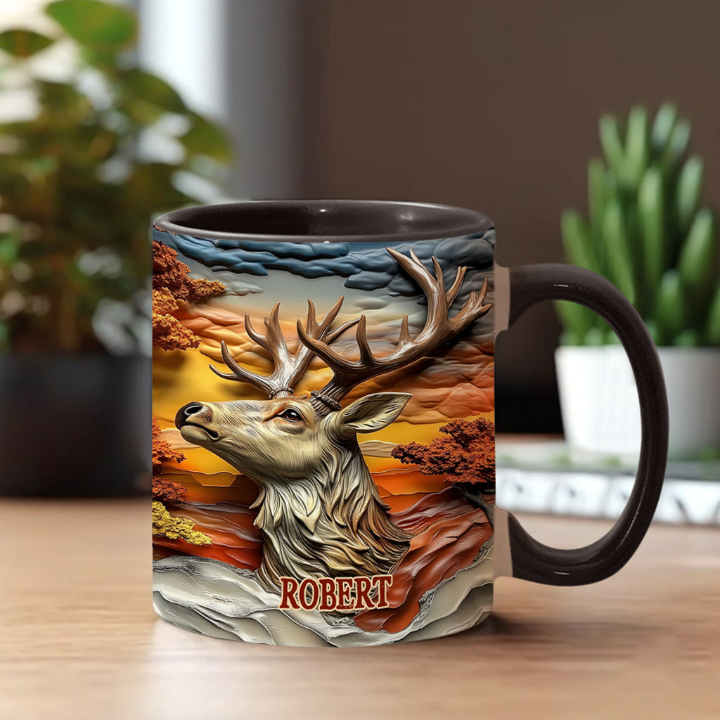 Liebe zur Jagd – Personalisierte Tasse mit Jagdmotiv