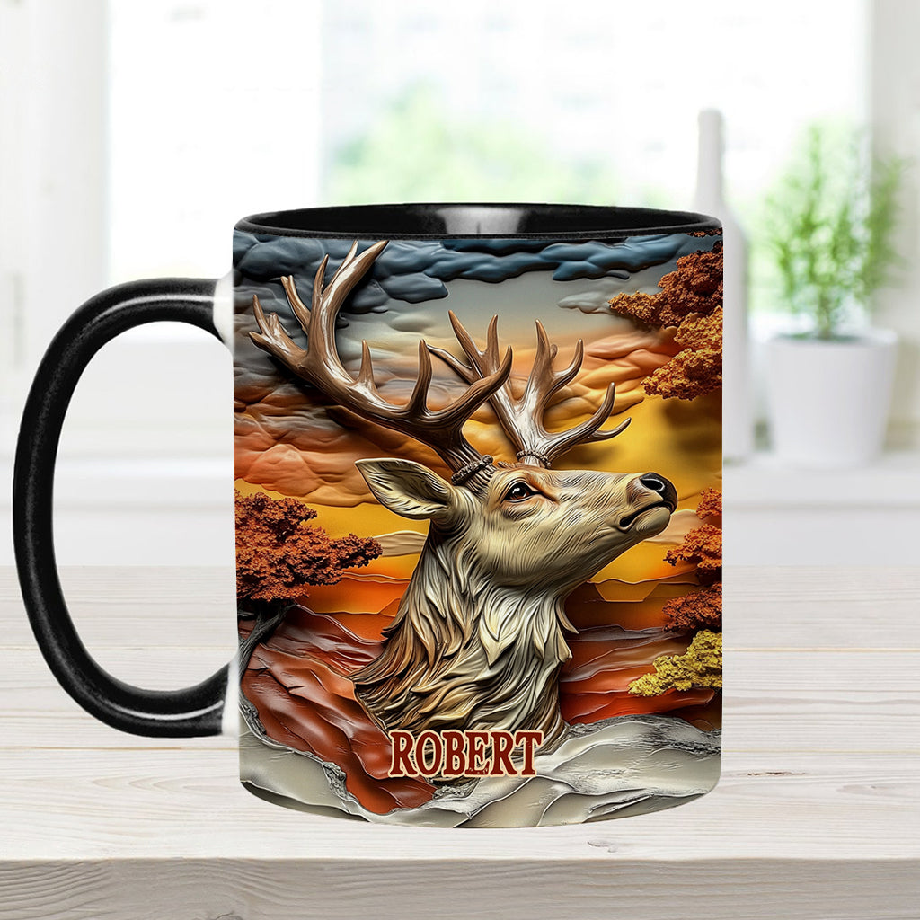Liebe zur Jagd – Personalisierte Tasse mit Jagdmotiv