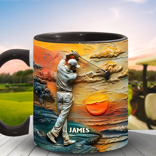 Golf ist mein Leben – Personalisierte Golf-Tasse