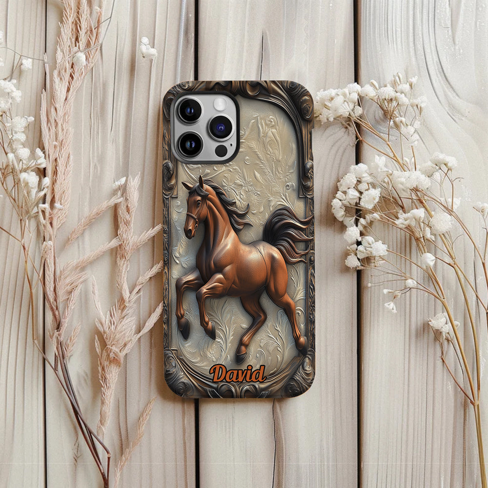 Liebe zum Pferd – Personalisierte Handyhülle mit Pferdemotiv