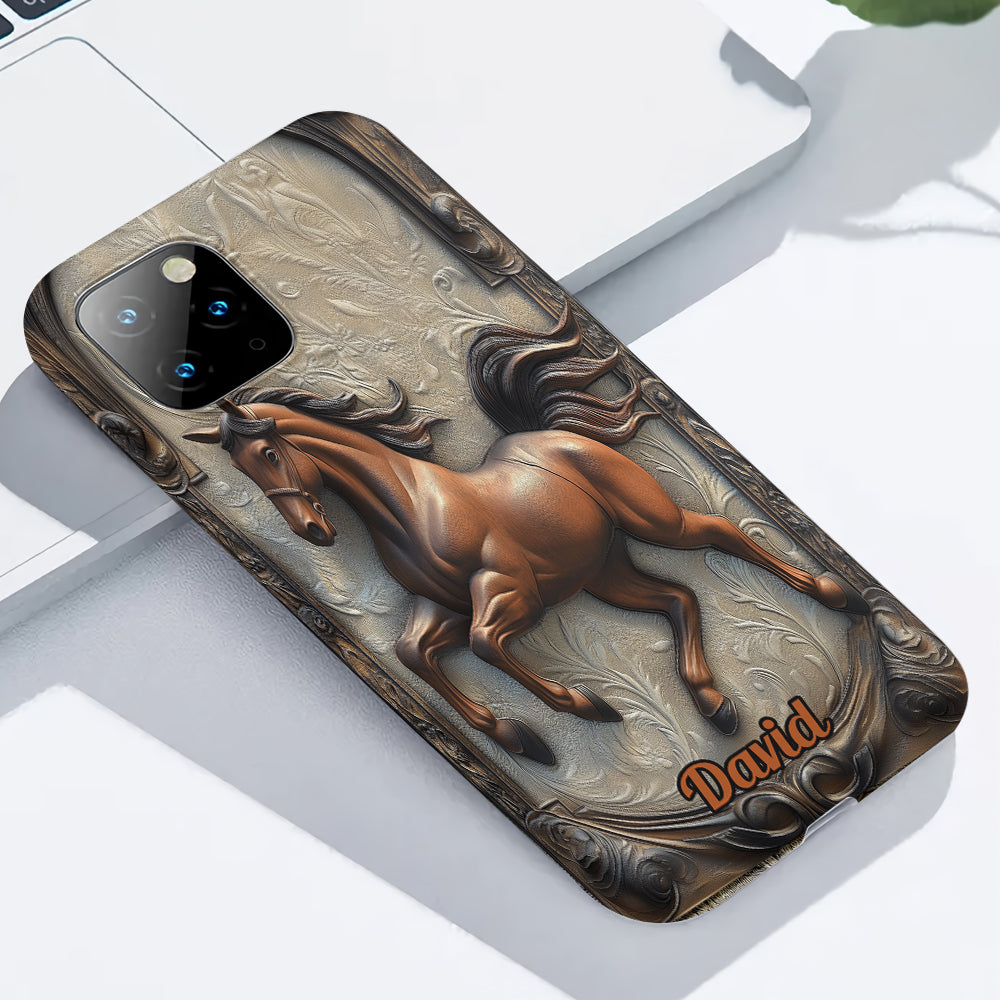 Liebe zum Pferd – Personalisierte Handyhülle mit Pferdemotiv