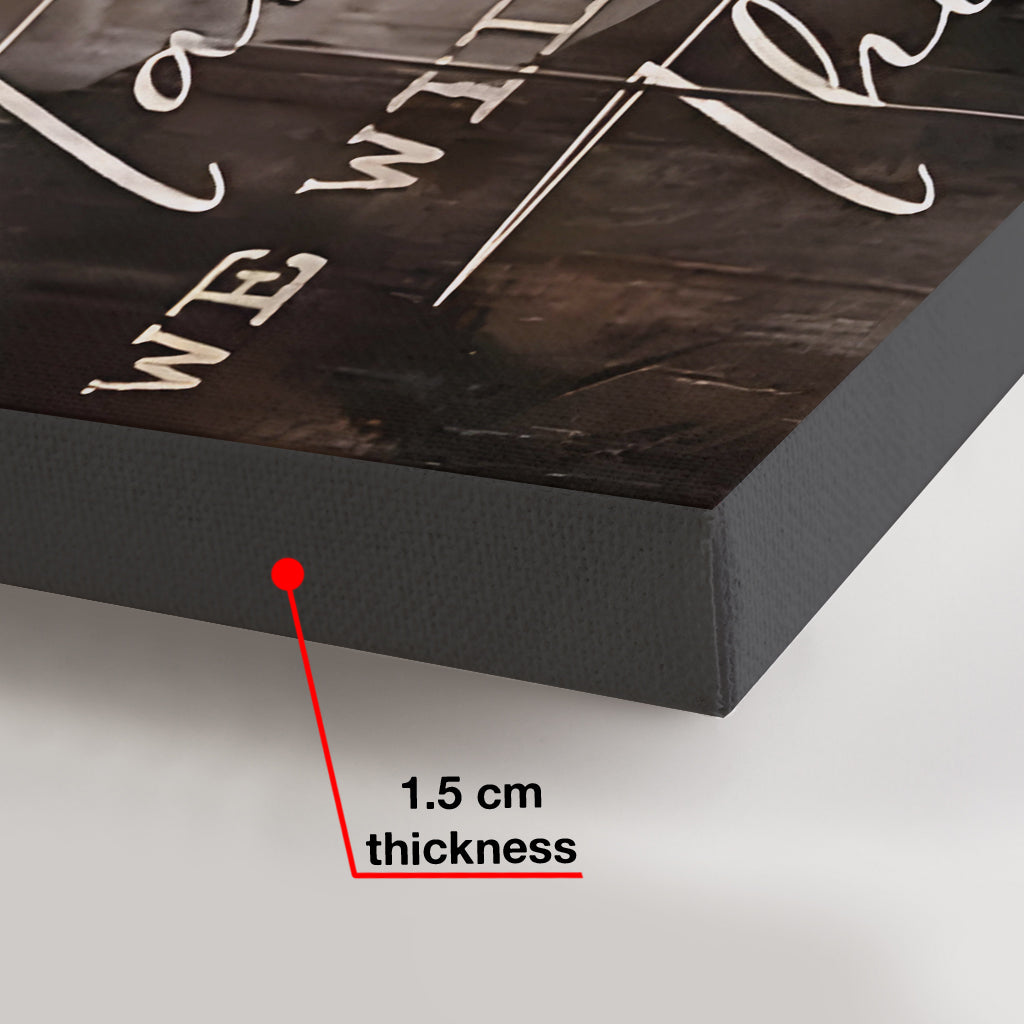 Wir werden es schaffen – Personalisierte christliche Leinwand und Poster