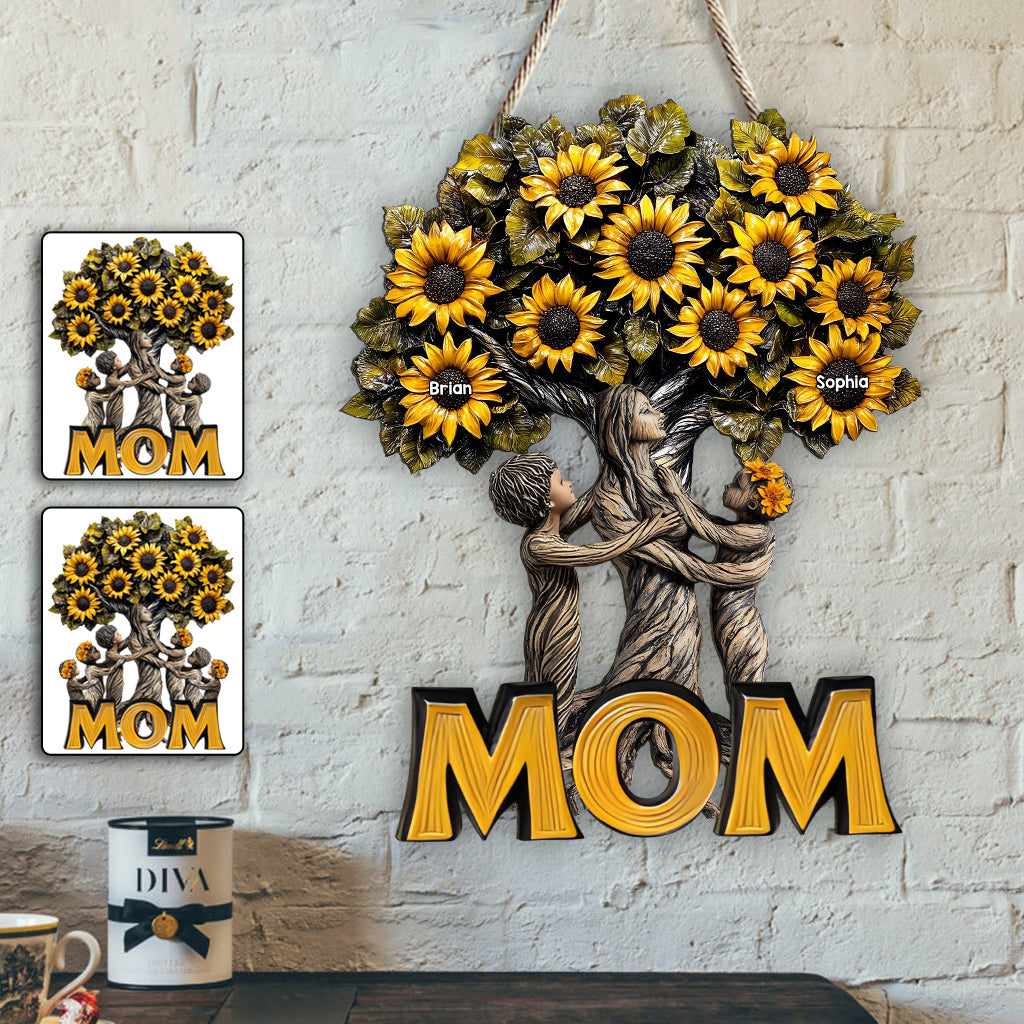 Beste Mama aller Zeiten – Personalisiertes Holzschild „Mutter“ in individueller Form