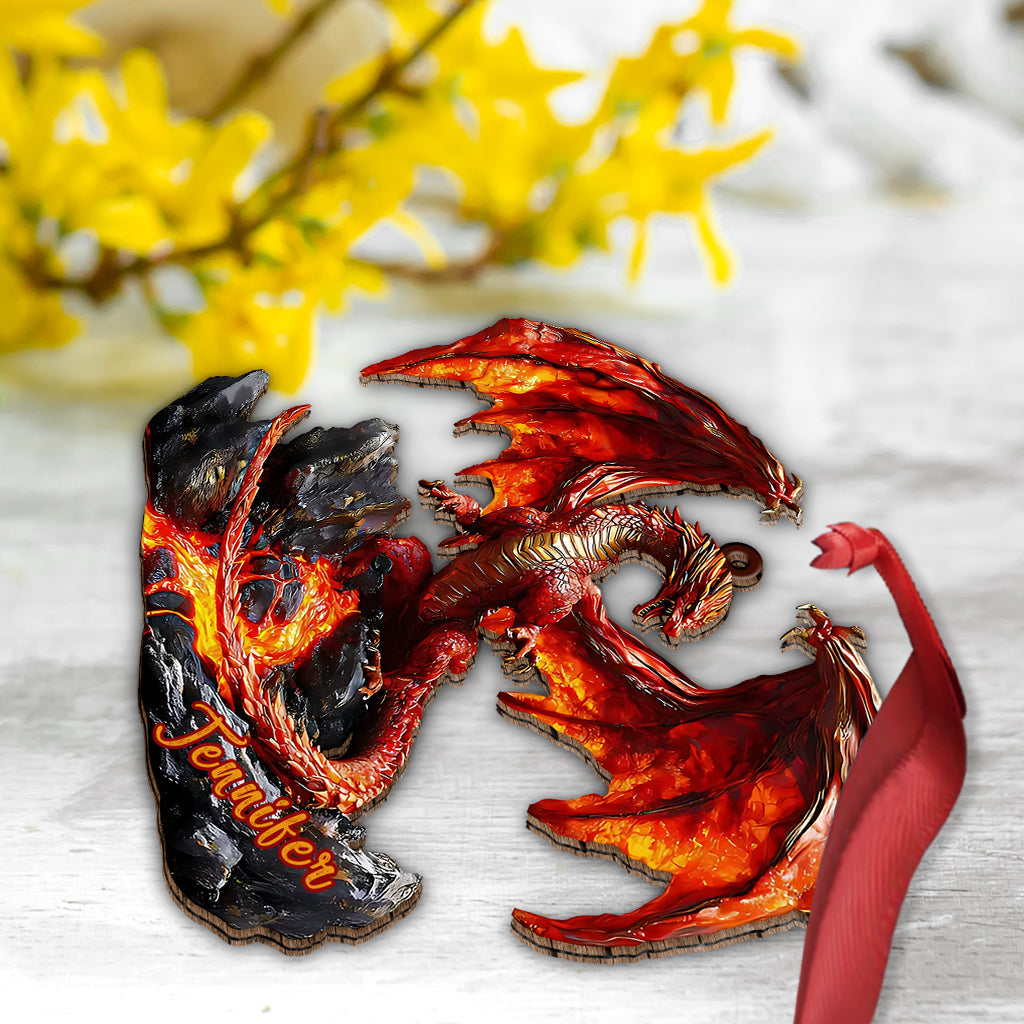Fire Dragon - Personalized Dragon Ornament