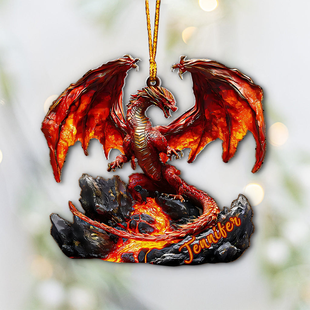 Fire Dragon - Personalized Dragon Ornament
