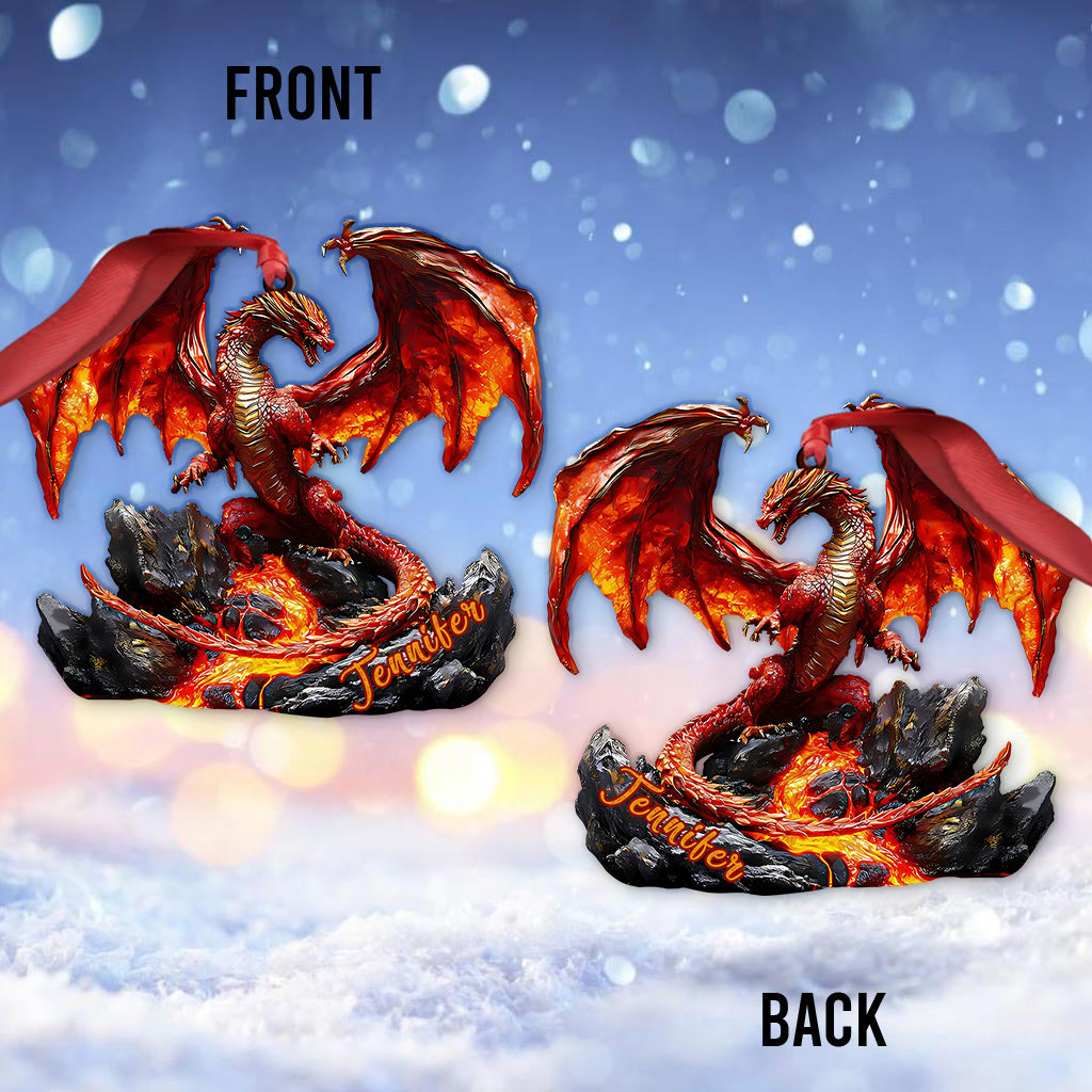 Fire Dragon - Personalized Dragon Ornament
