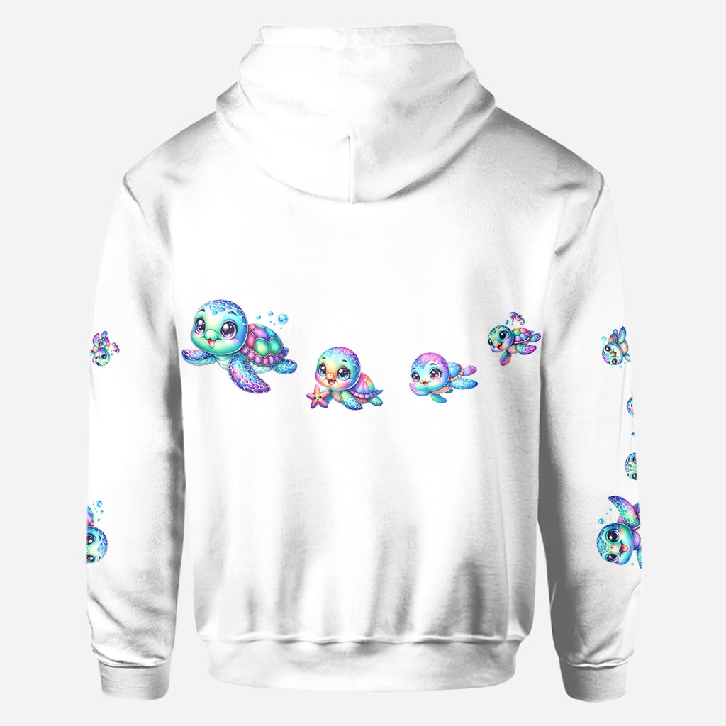 Ich liebe Schildkröten – Personalisiertes T-Shirt mit Schildkrötenmuster