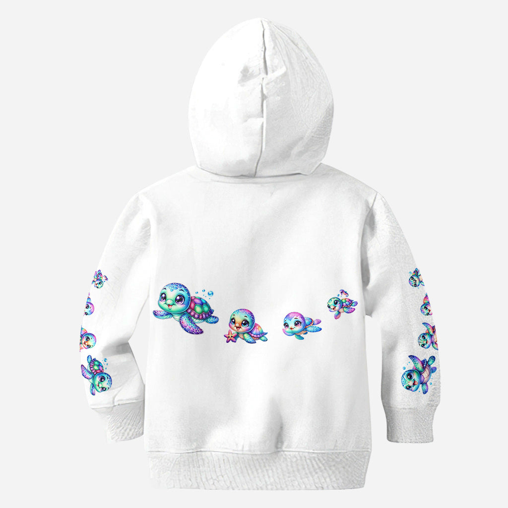 Ich liebe Schildkröten – Personalisiertes T-Shirt mit Schildkrötenmuster