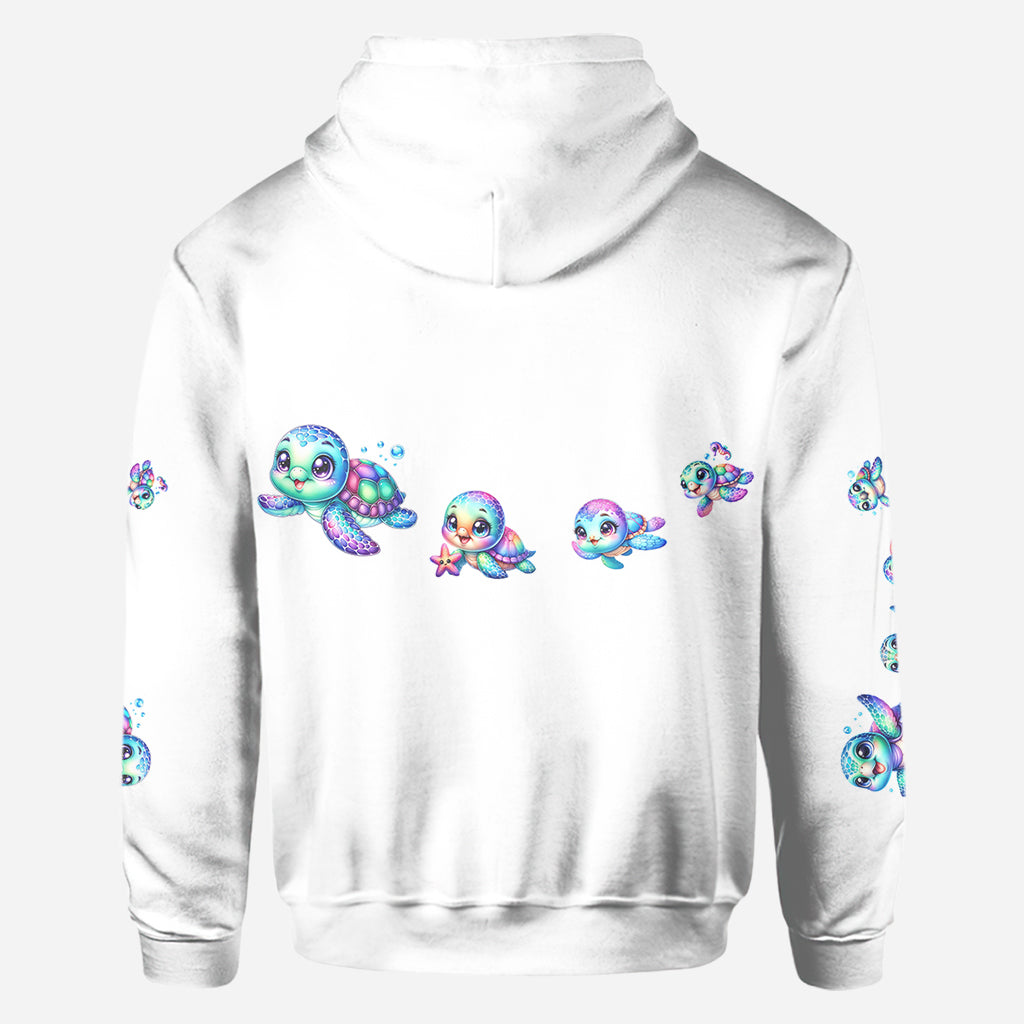 Ich liebe Schildkröten – Personalisiertes T-Shirt mit Schildkrötenmuster