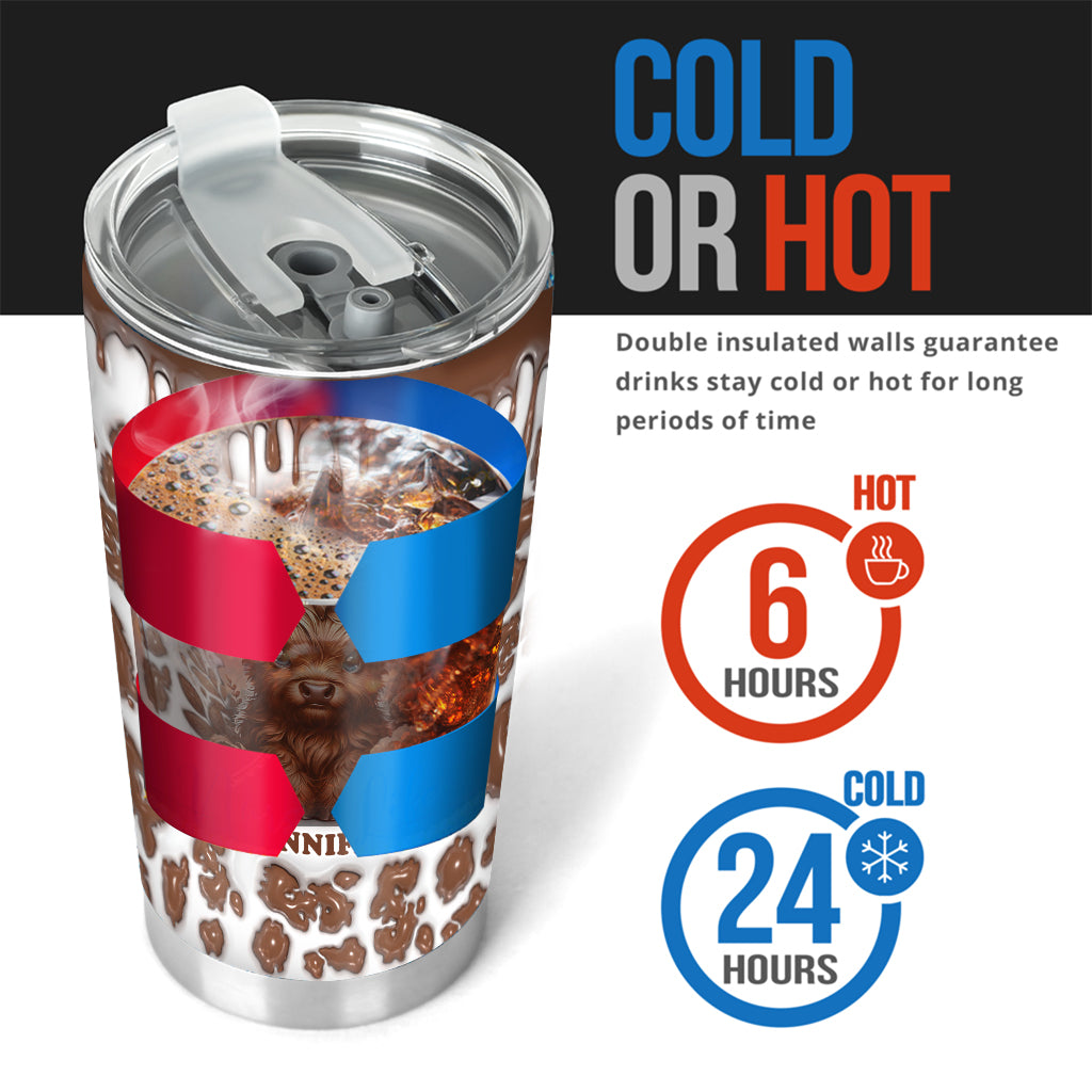 Wunderschönes Hochlandrind - Personalisierter Becher