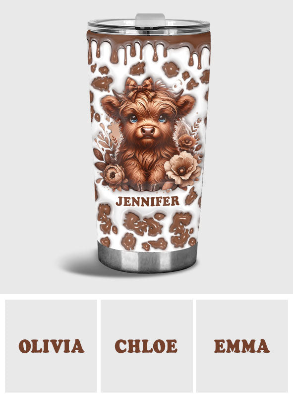 Wunderschönes Hochlandrind - Personalisierter Becher