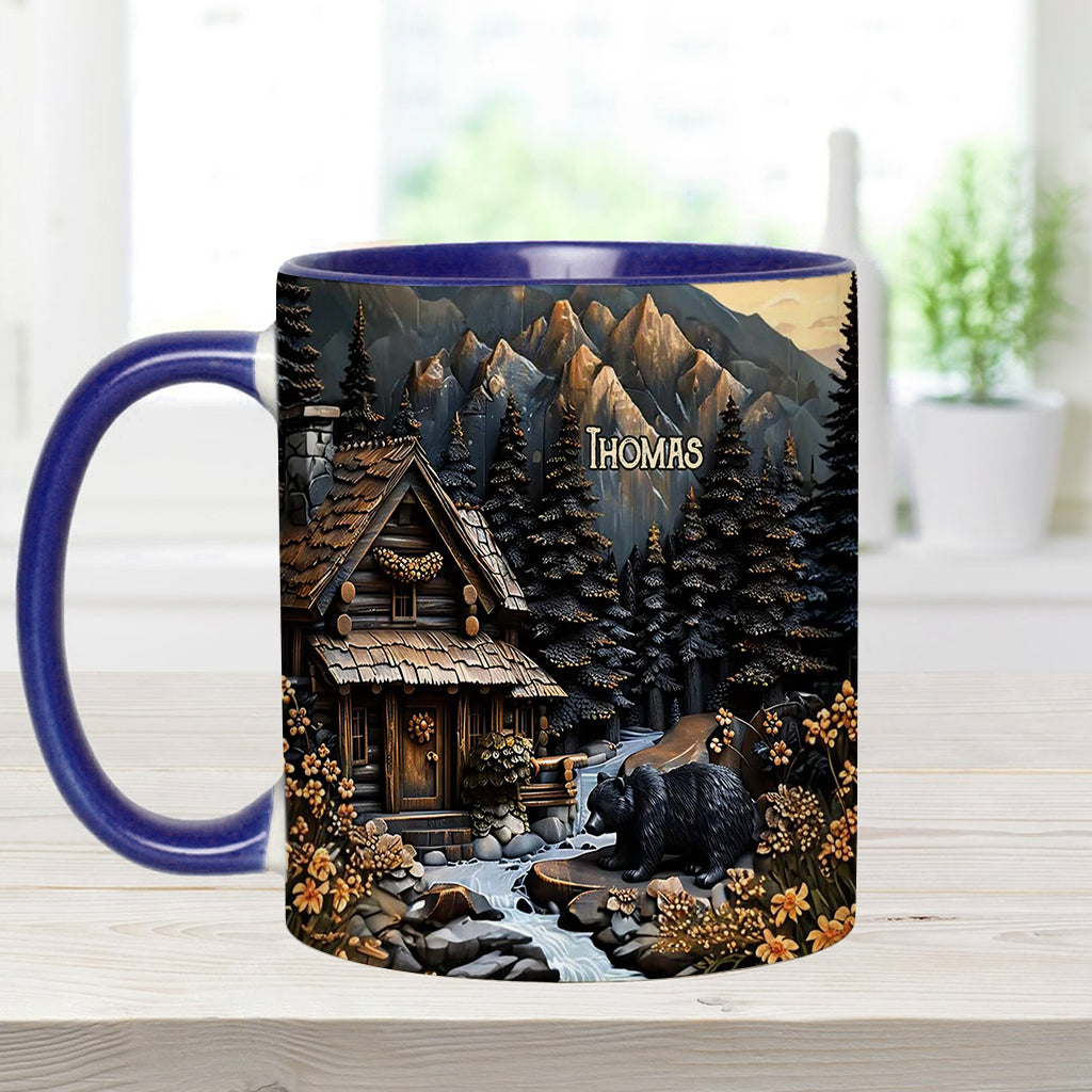 Schwarzbär - Personalisierte Tasse mit Jagdmotiv