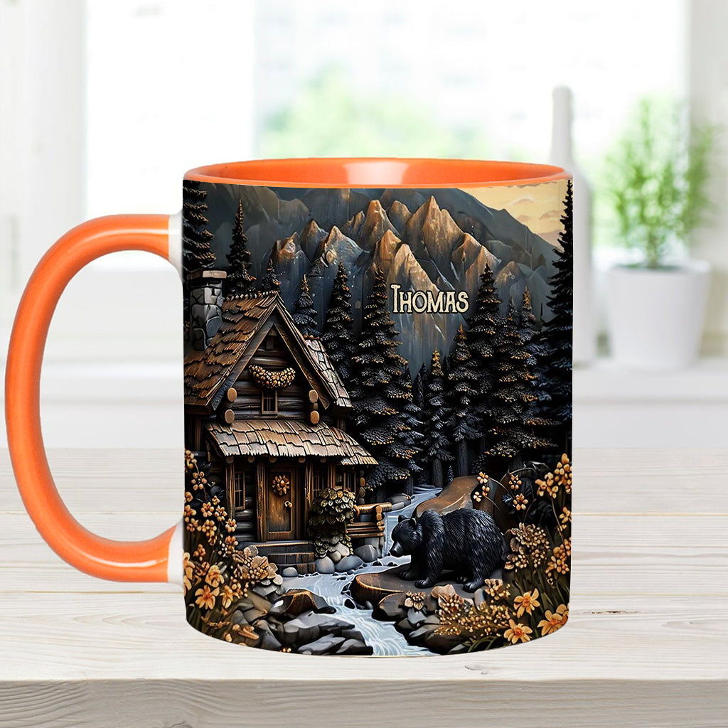 Schwarzbär - Personalisierte Tasse mit Jagdmotiv