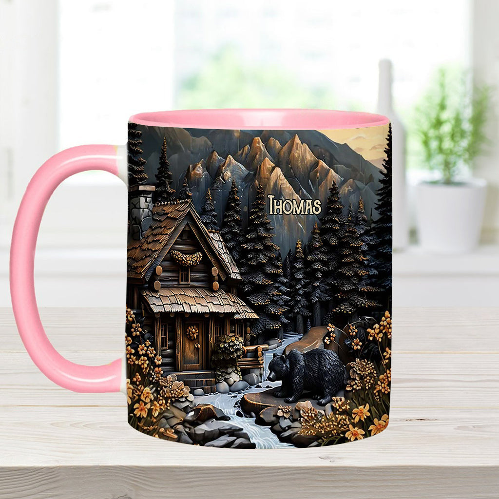 Schwarzbär - Personalisierte Tasse mit Jagdmotiv