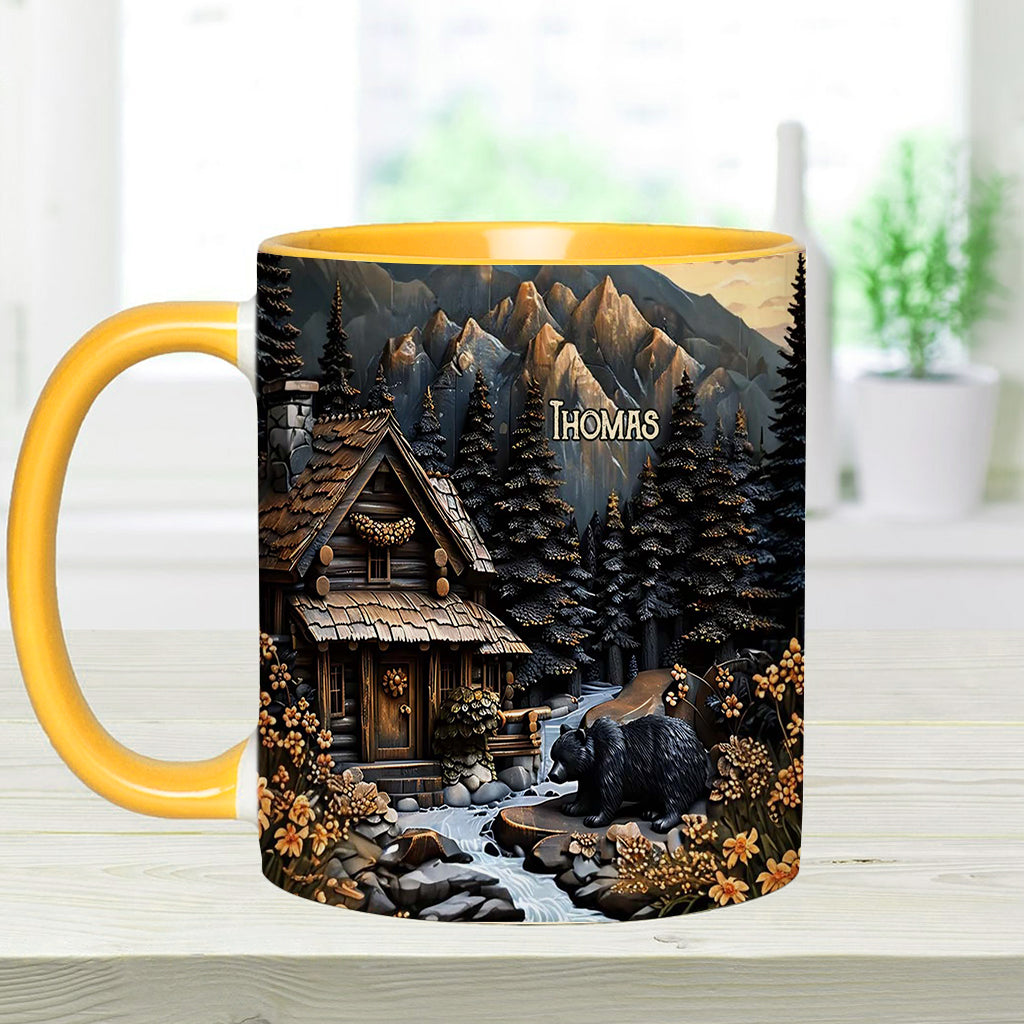 Schwarzbär - Personalisierte Tasse mit Jagdmotiv