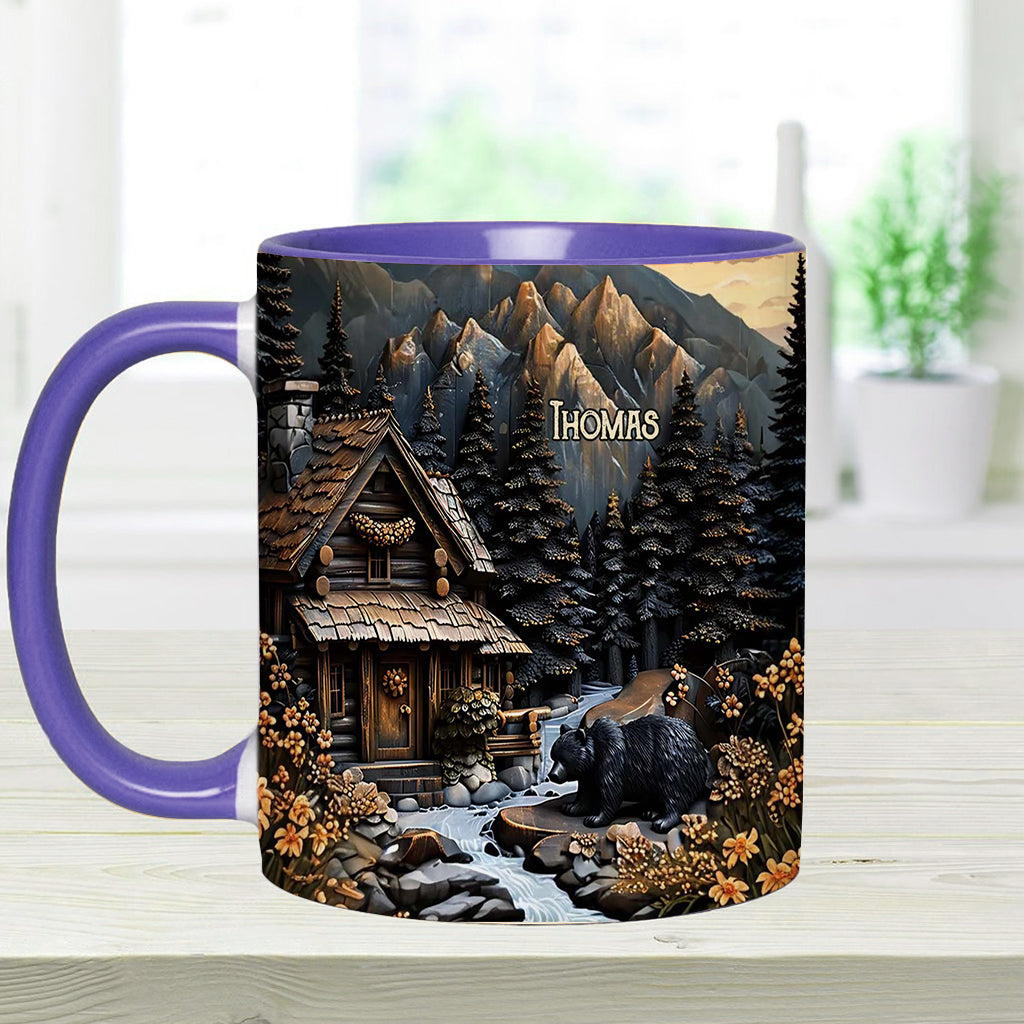 Schwarzbär - Personalisierte Tasse mit Jagdmotiv