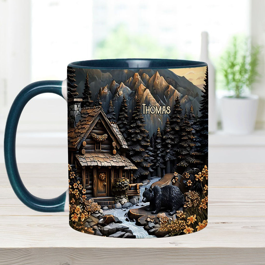Schwarzbär - Personalisierte Tasse mit Jagdmotiv