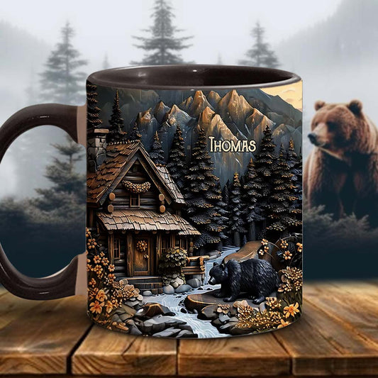 Schwarzbär - Personalisierte Tasse mit Jagdmotiv