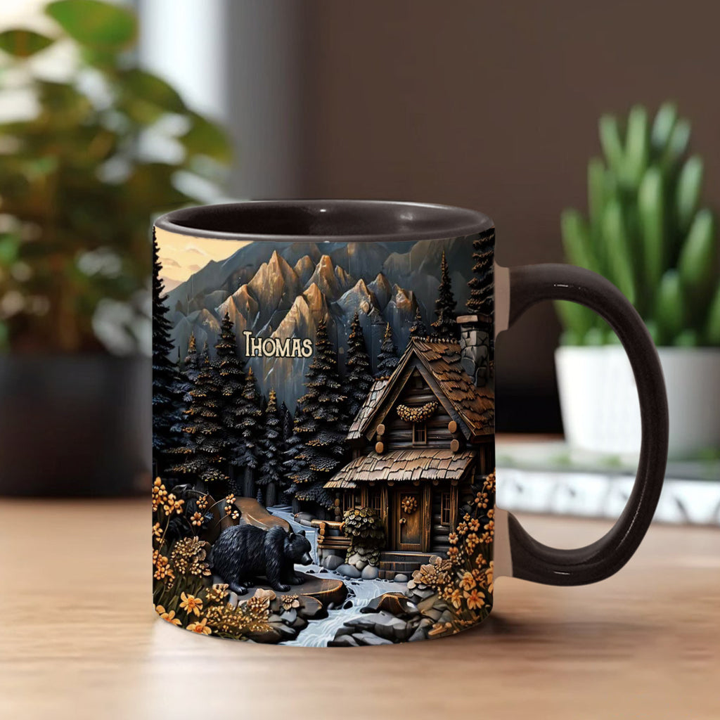Schwarzbär - Personalisierte Tasse mit Jagdmotiv