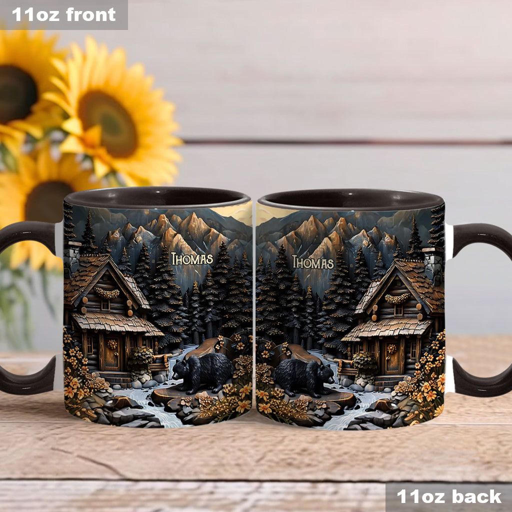 Schwarzbär - Personalisierte Tasse mit Jagdmotiv