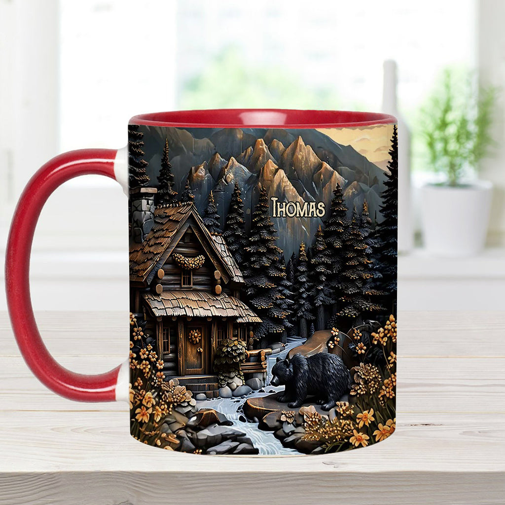 Schwarzbär - Personalisierte Tasse mit Jagdmotiv