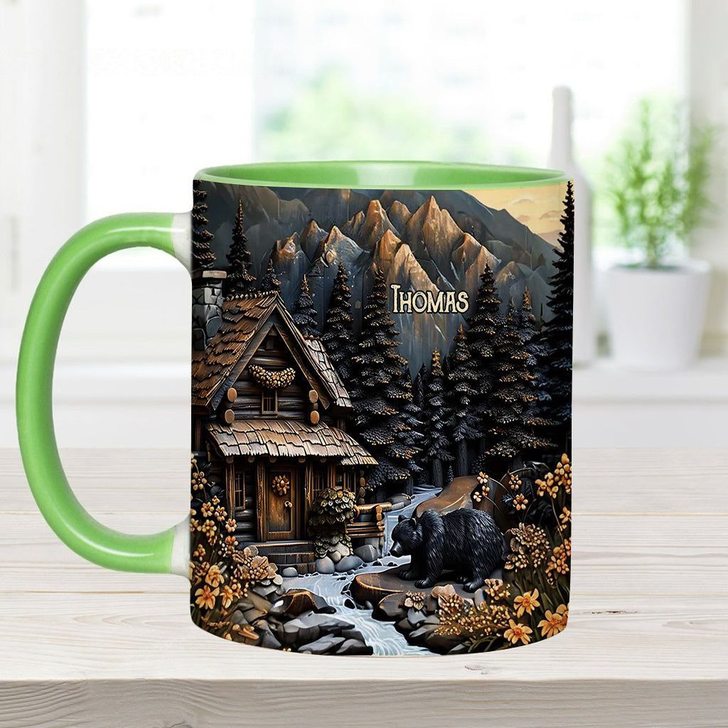 Schwarzbär - Personalisierte Tasse mit Jagdmotiv