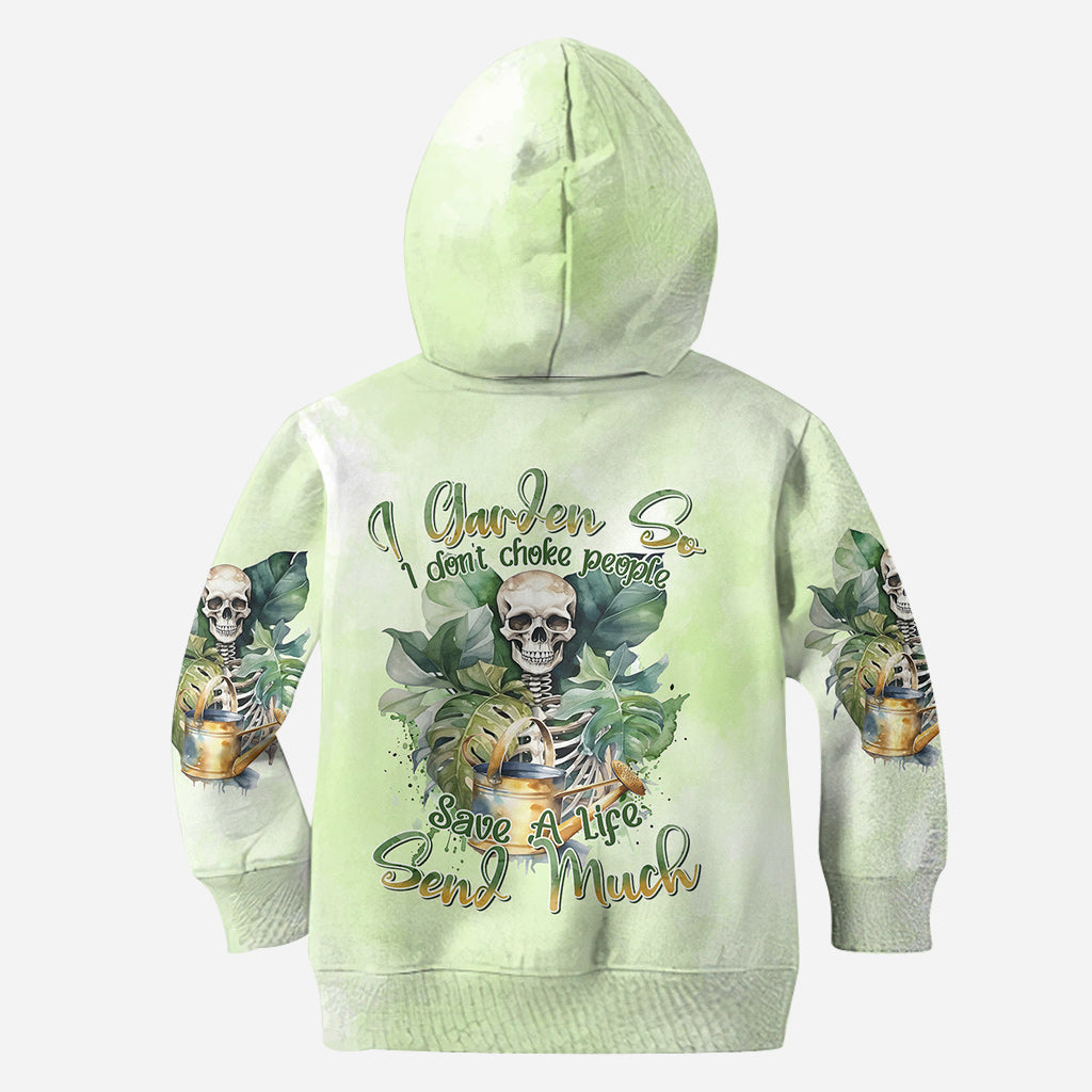 Ich gärtnere, damit ich niemanden ersticke – personalisiertes Garten-T-Shirt