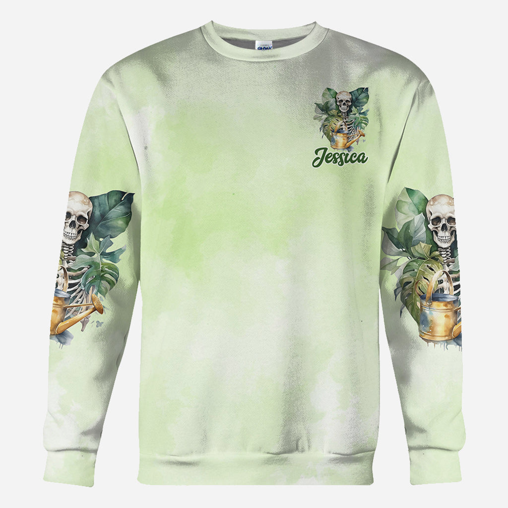 Ich gärtnere, damit ich niemanden ersticke – personalisiertes Garten-T-Shirt