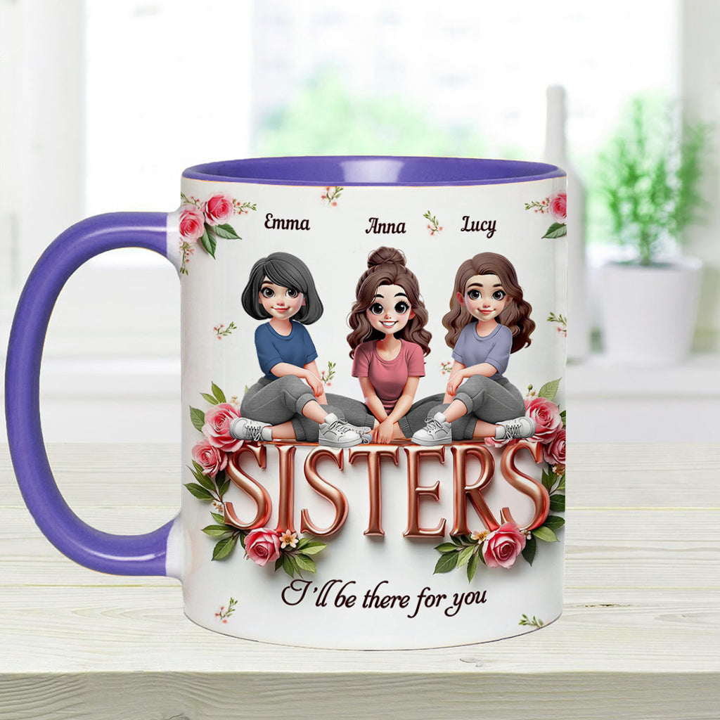 Schwestern - Personalisierte Tasse mit dem Aufdruck „Beste Freundin“