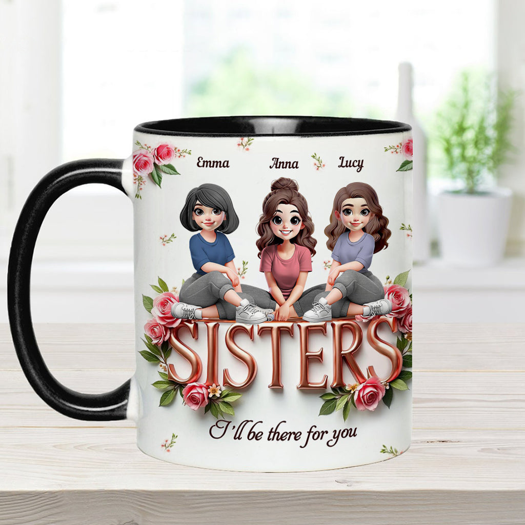 Schwestern - Personalisierte Tasse mit dem Aufdruck „Beste Freundin“