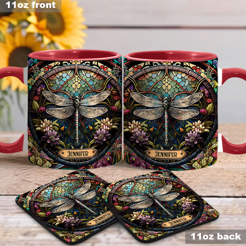 Beautiful Dragonfly - Personalized Gardening Accent Mug