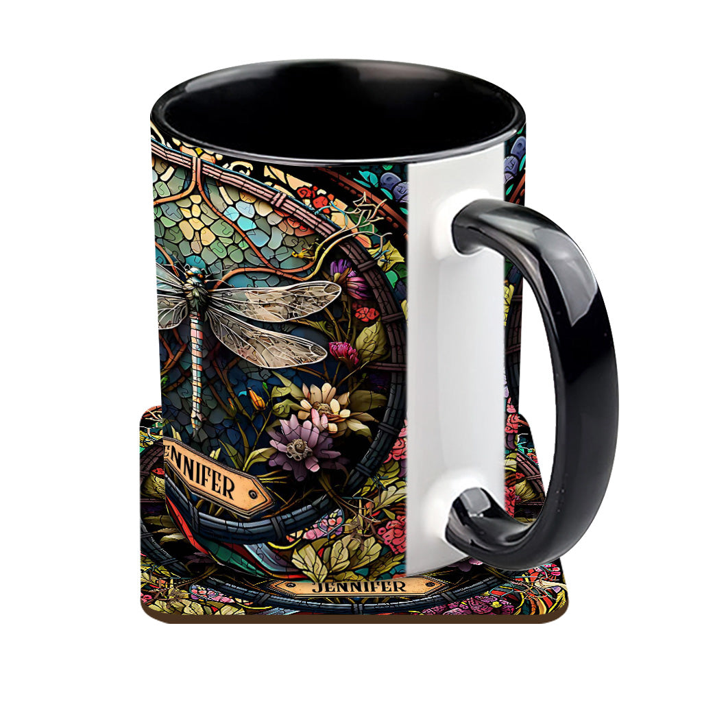 Beautiful Dragonfly - Personalized Gardening Accent Mug