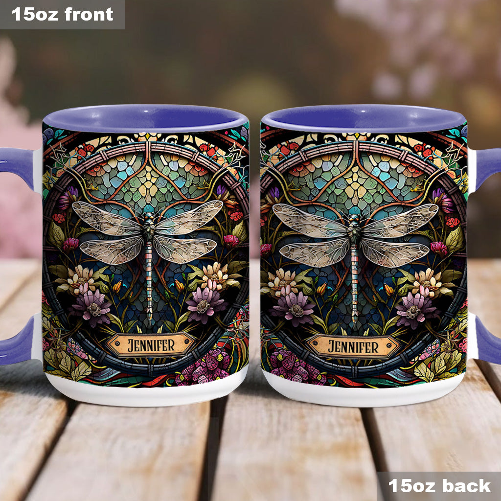 Beautiful Dragonfly - Personalized Gardening Accent Mug