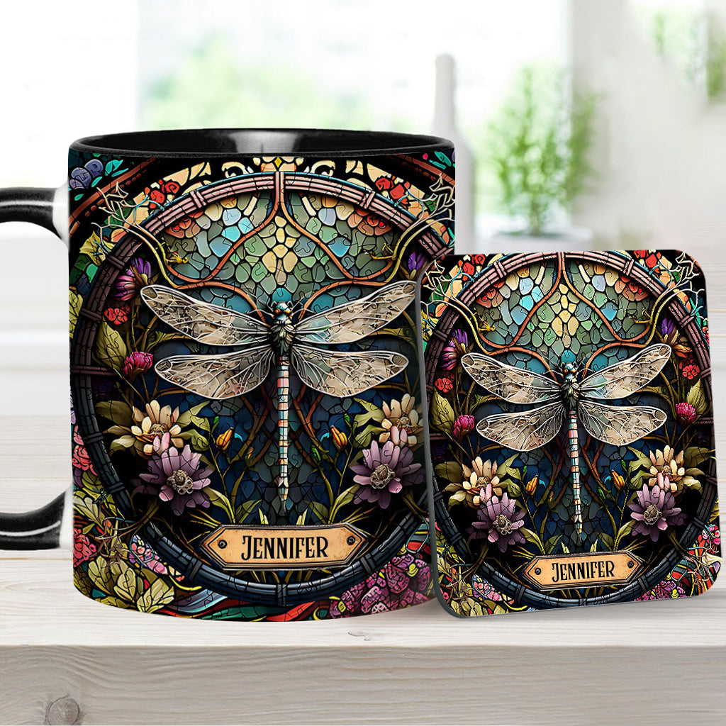 Beautiful Dragonfly - Personalized Gardening Accent Mug