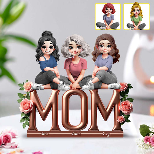 Beste Mama aller Zeiten – Personalisierte Acrylplakette in individueller Form für die Mutter