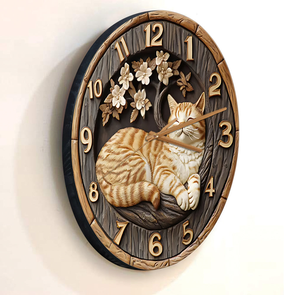 Katzenliebe - Katzen-Wanduhr