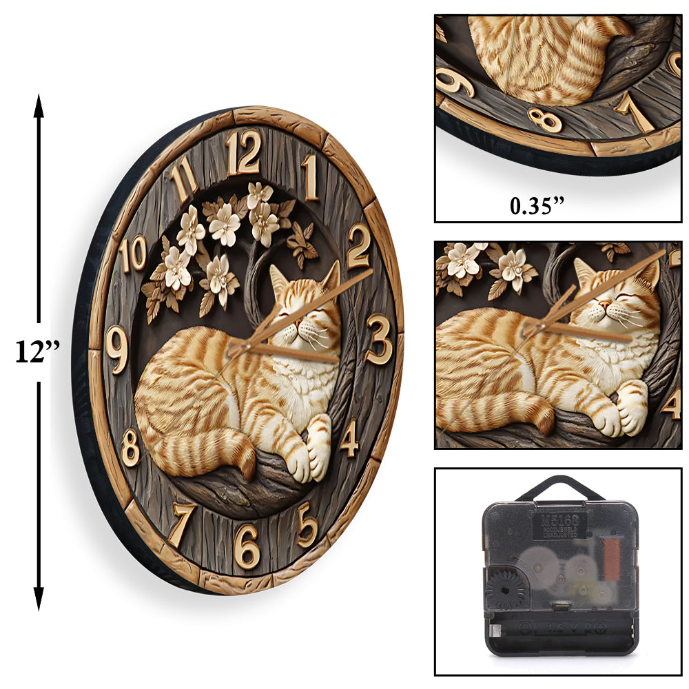 Katzenliebe - Katzen-Wanduhr