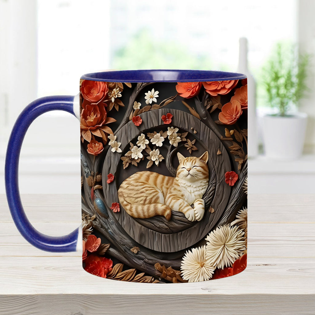 Katzenliebhaber-Tasse mit Katzenmotiv