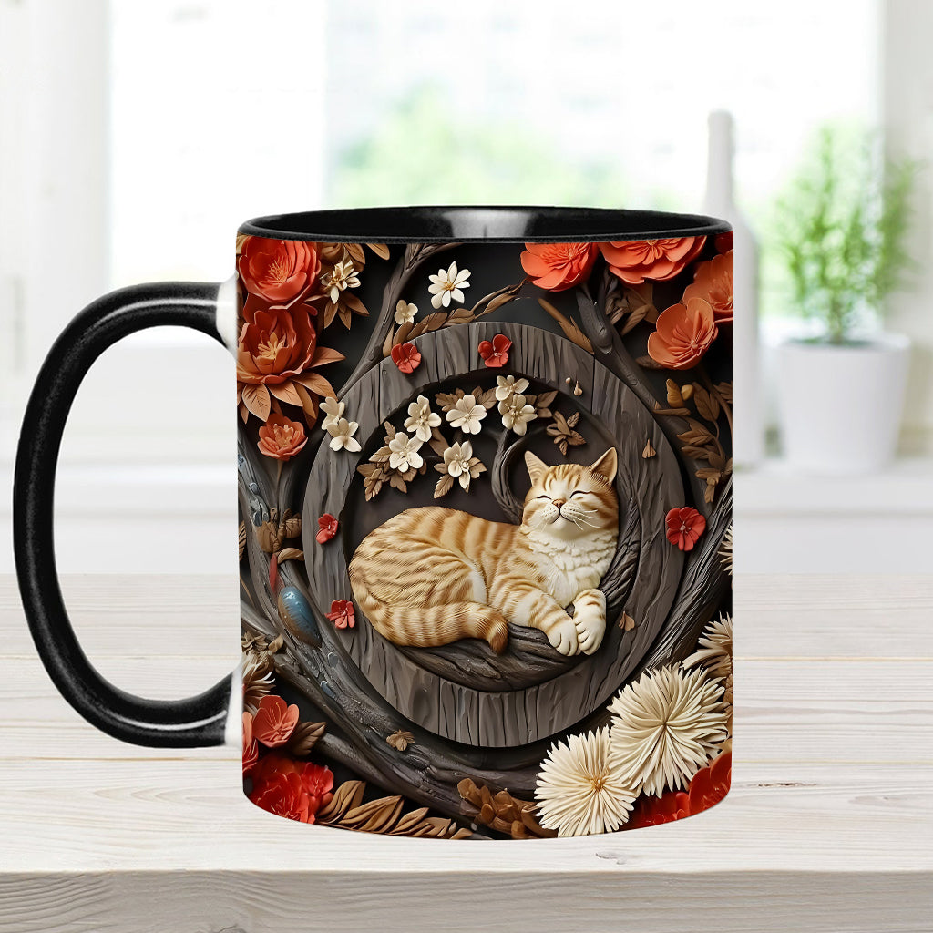 Katzenliebhaber-Tasse mit Katzenmotiv