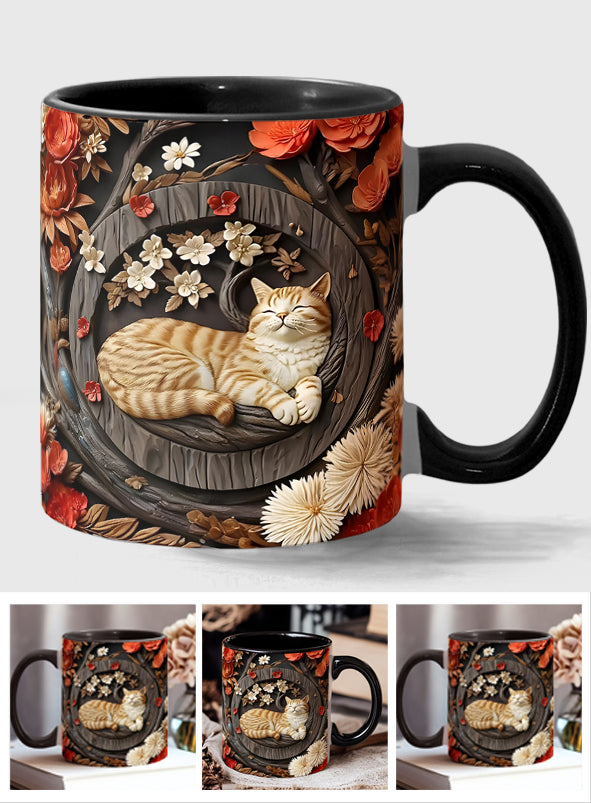 Katzenliebhaber-Tasse mit Katzenmotiv
