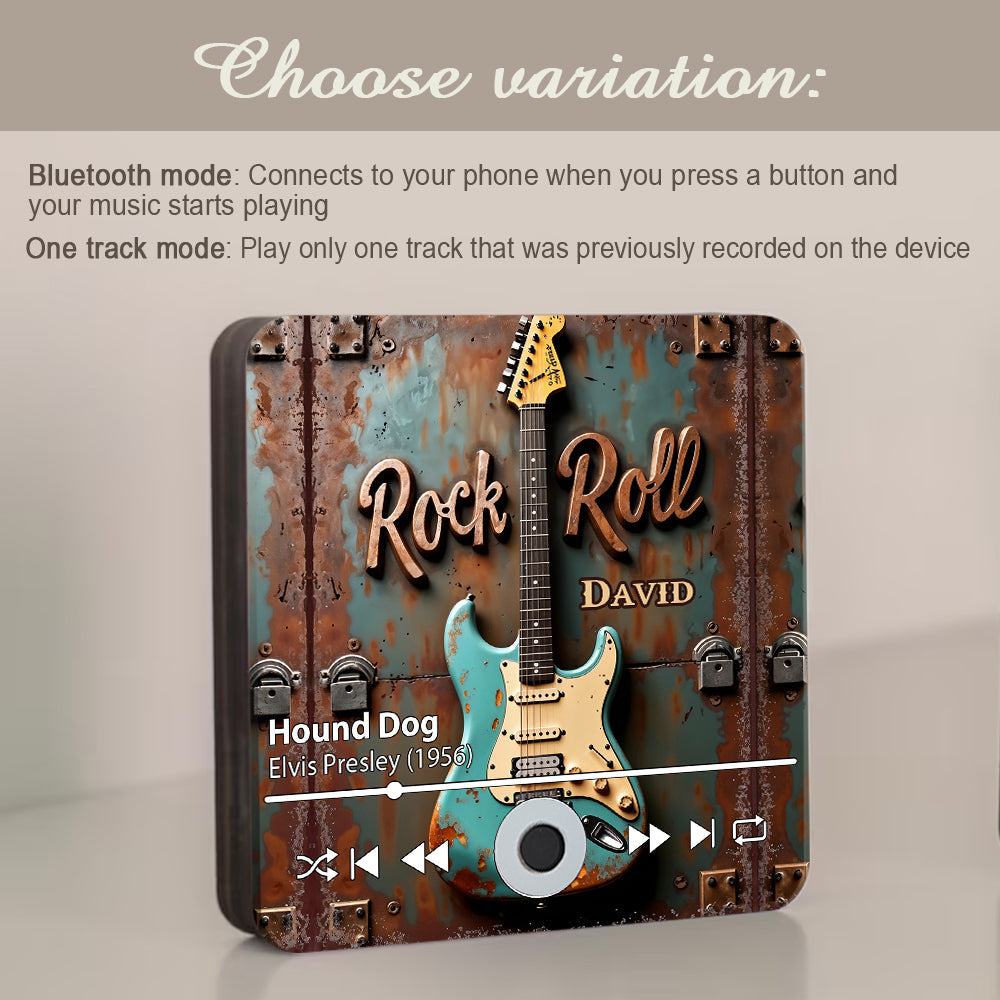 Rock N Roll - Personalized Guitar Music Fridge Magnet
