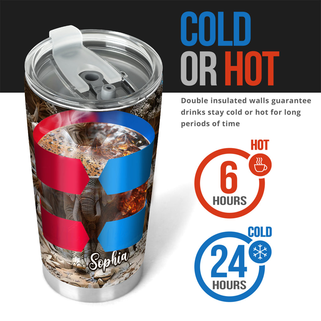 Liebe Elefant - Personalisierter Elefanten-Trinkbecher