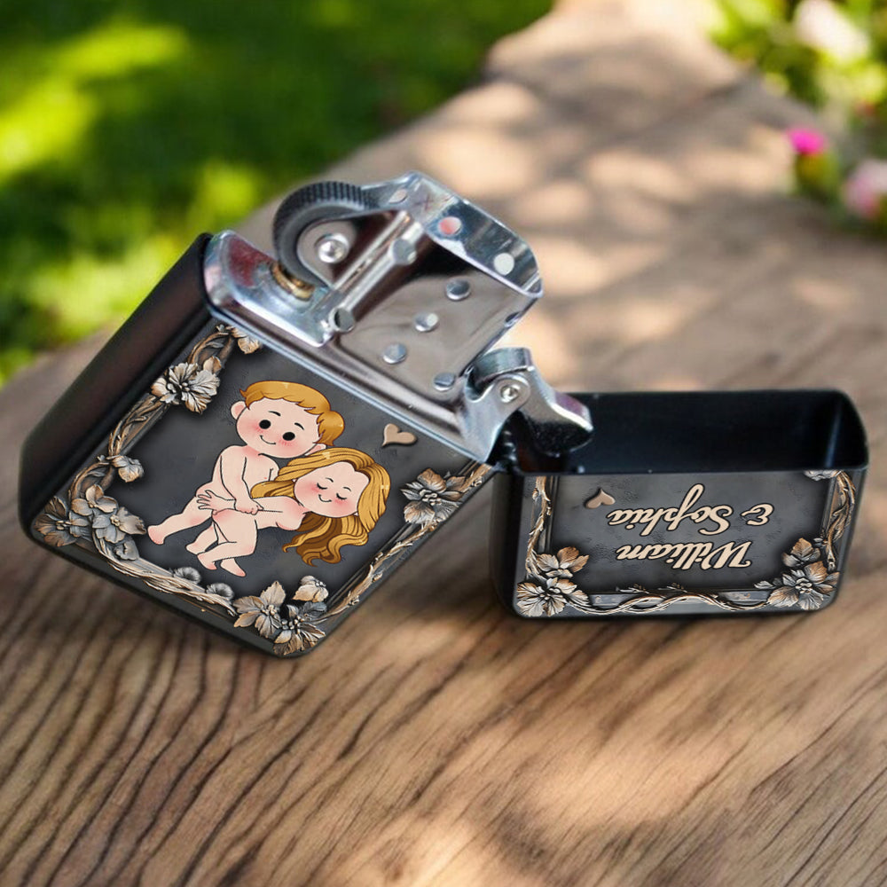 Du bist immer noch heißer als diese Flamme – Personalisiertes Feuerzeug für Paare