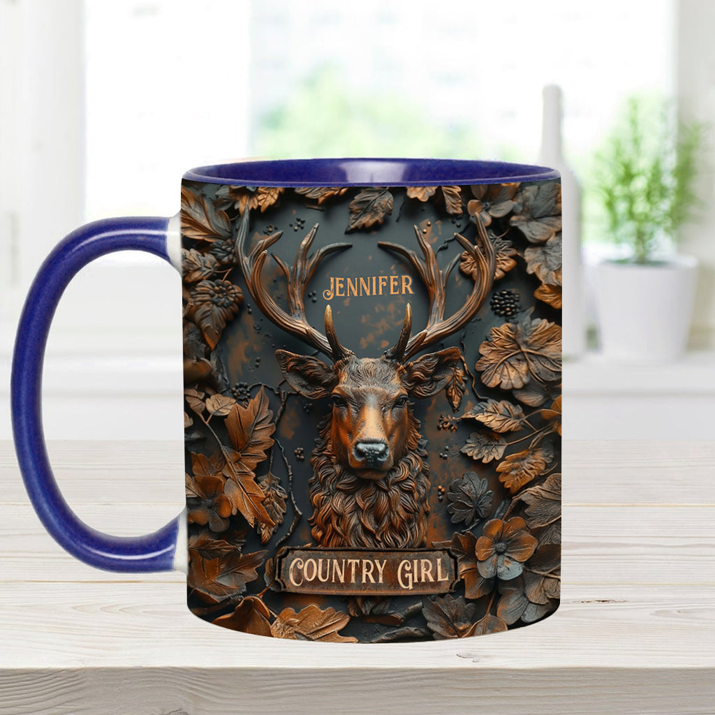 Country Girl - Personalisierte Tasse mit Jagdmotiv